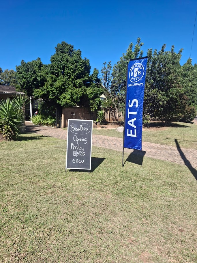 Brew & Bites Trailer Sign