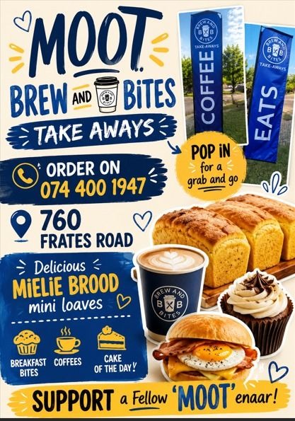 Moot Brew & Bites Chalkboard Flyer